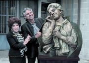 Gina Lollobrigida con Andrea Bocelli